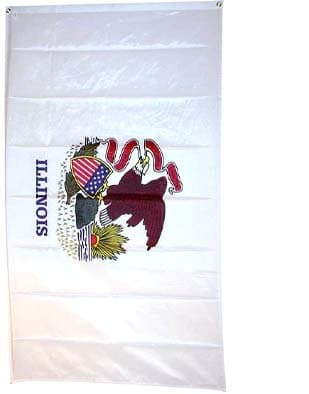 Large New 2x3 Illinois State Flag US USA American Flags