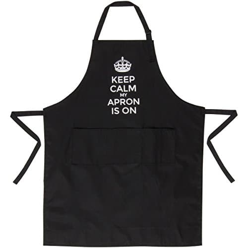 Keep Calm Kitchen Apron for Cooking, BBQ, Baking, Woodworking, Grilling, Salon, Barber, Crafting, Hair Stylist