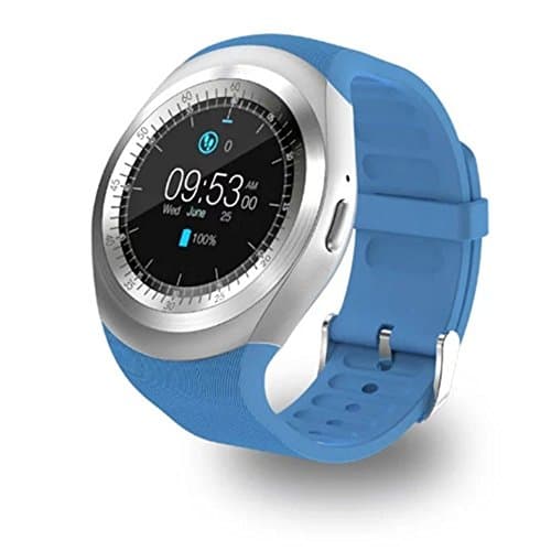 Kassica Round OLED Touch Screen Waterproof Bluetooth Smart Watches Support SIM Card SD Card Fitness Tracker with Sleep Monitor Steps Counter Smart Bracelet for IOS Android Smart Phones (White)