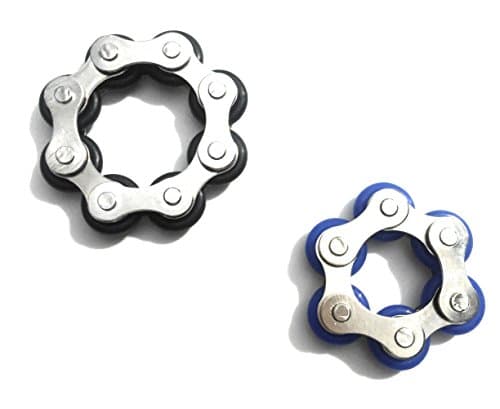 Large Roller Chain Fidget (Black) with Bonus Fidget