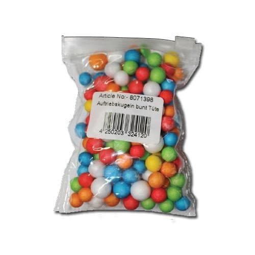 Fishing Tackle Max Multi-coloured Float Fishing Float Buoyancy Balls - Styrofoam Balls for Trout Fishing, Approx. 150 Pieces