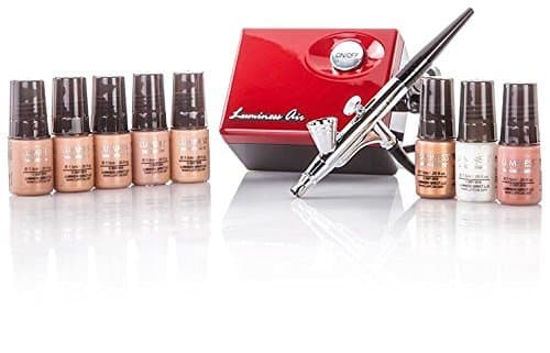 Luminess air micro airbrush system - red & black