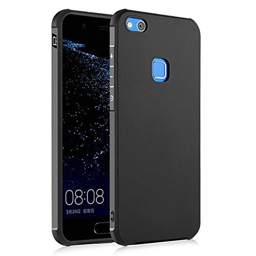 Hevaka Blade Huawei P10 Lite Case - Soft Silicone TPU Shell Case Cover for Huawei P10 Lite - Black