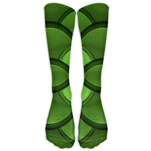 NEW Green Forest Dragon Scales Knee High Graduated Compression Socks For Women And Men - Best Medical, Nursing, Travel &amp; Flight Socks - Running &amp; Fitness