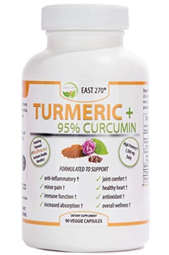 Turmeric Plus, 1500mg - with BioPerine® Black Pepper Extract for Advanced Absorption - Made in USA - 90 Veggie Capsules, Arthritic Relief, Joint Comfort, Pain Relief, Anti Aging Supplement