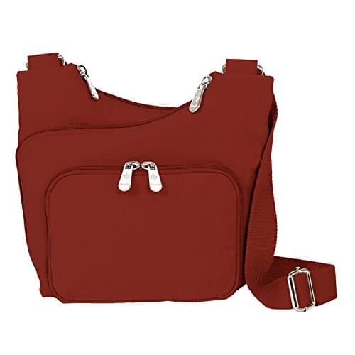 Mondo Nylon Overlap Crossbody Lightweight Multi Function Travel Handbag