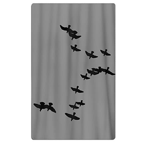 NNHKY Unique Microfiber Beach Towel - Oversized 31.49" X 51.18" Fast Dry Bath Towel, Super Absorbent Beach Blanket Flock Of Doves Grey for Adults and Kids, Best for Travel, Pool, Beach, Swim