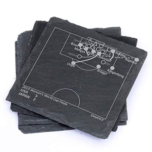 Greatest USWNT Plays - Slate Coasters (Set of 4)