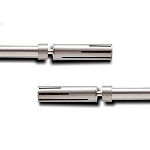 GCurtain Decorative Single Curtain Rod Hardware Set | Drapery Treatment | Designed Finial, Brushed Finish, Adjustable Brackets And Maximum Flexibility | Modern Decor For Window (120"-170")