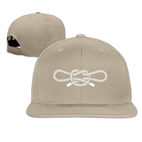 Unisex Escobar's Knot sign snap-back flat brim hat LightGrey