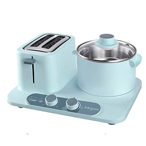 5 in 1 Multi-Function Breakfast Machine Home Toaster,with Mini Frying Pan, Steamer, Wide Slot, Steamed, Boiled, Fried, Six levels adjustable,1320W