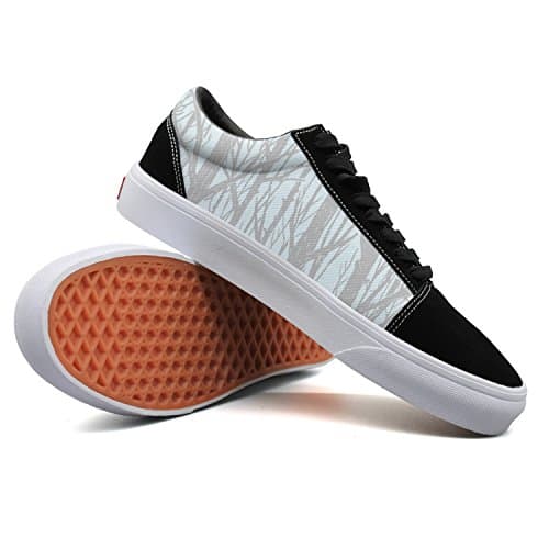 Keppel Teerd Men's Tree Trunk Pattern Casual Flat Canvas Shoes Low-top Lace-up Sneakers
