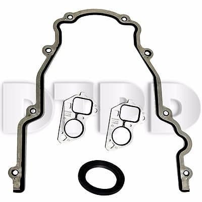 LS Timing Chain Cover, Main Seal &amp; Water Pump Gaskets (GM LS1, LS2, LS3, LS6)