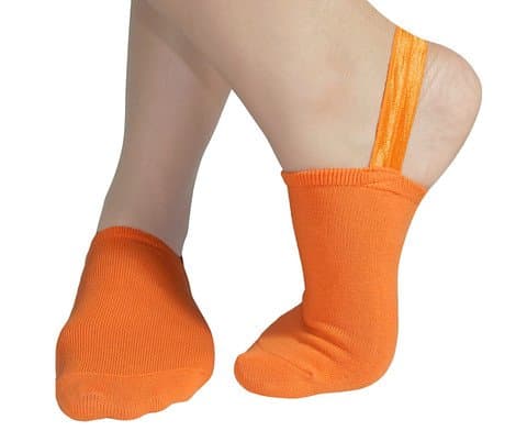 Halfsox-the Original Classic Sling-back No Show Half Socks (Small, Medium) (One Pair)