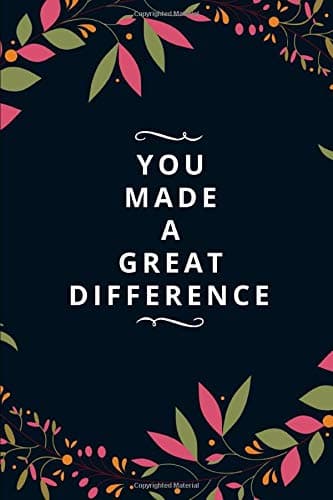 You Made A Great Difference: Parting Gift for Coworker| Good bye & Appreciation Gift for a Leaving Colleague| Farewell Gift for Great Boss or Friend (Gag Gift)