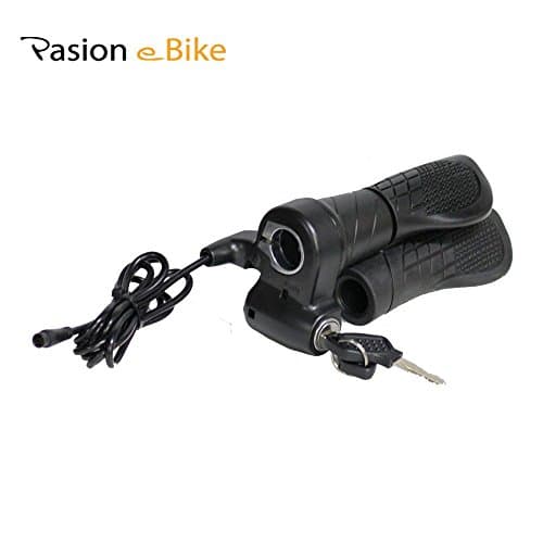 36v 48v electric bicycle twist throttle speed control with key and waterproof higo connector for Sondors Ebike