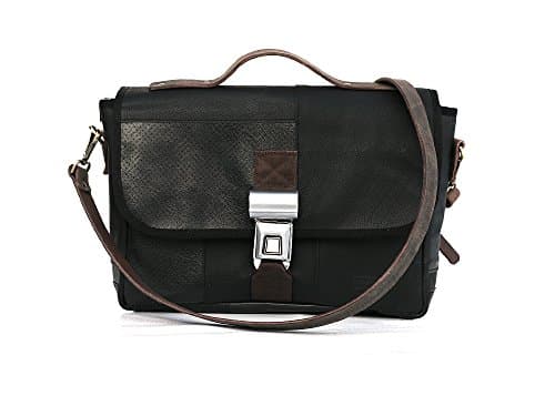 Messenger Briefcase DR065 made from the Interior of a 1994 Mercedes 320E