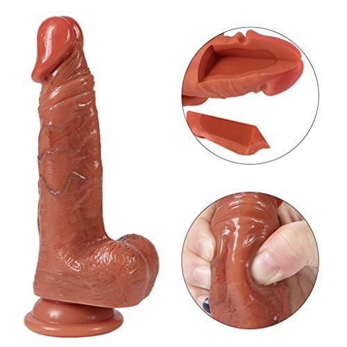 Š`ûc&tiön C`û&p Ṙ`ěä&listǐc Huge Thick Body-Safe Ergonomic Design Stick for Women(7.8inch)