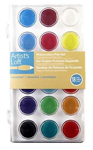 Artist's Loft Watercolors Pan Set Necessities