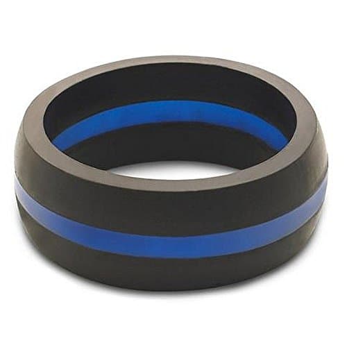 Qalo Thin Line Ring (Blue or Red) Blue / 11