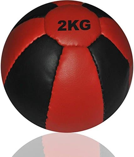 Wolphy Leather Medicine Ball, Size 8-inch Diameter, (Multicolour)