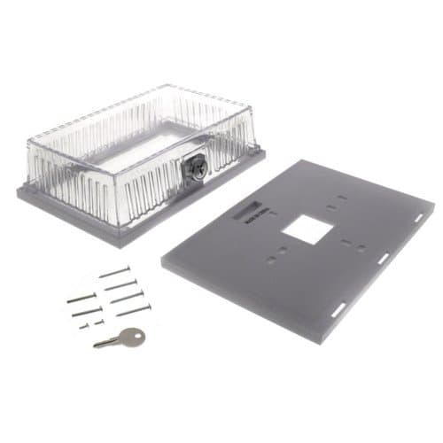 White-Rodgers F29-0231 Thermostat Guard, Ring and Solid Base, Clear, Plastic