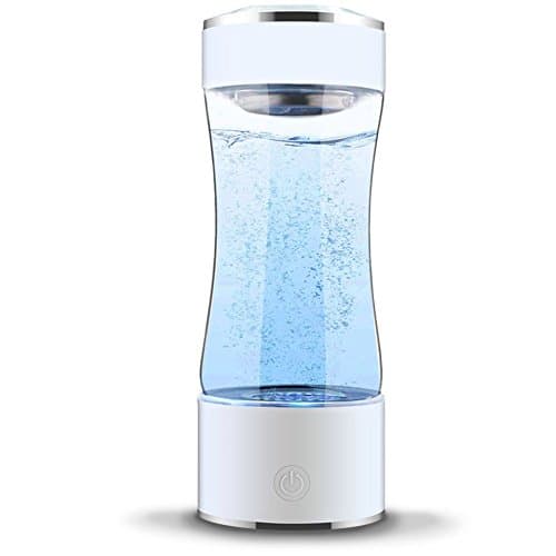 RaZZex Hydrogen Water Bottle Portable H2 Water Maker SPE PEM Technology Rechargeable Ionized Water Generator Anti Aging Antioxidant Glass Bottle