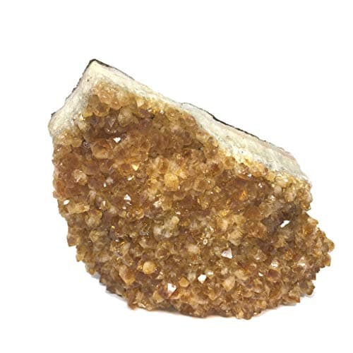 Quality Large Yellow Citrine Bed Free Standing Geode