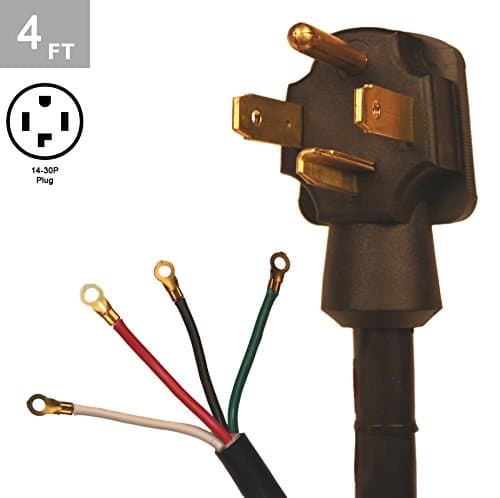 TES 4 Ft. 10/4 30 Amp 4 Wire Dryer Cord Kit
