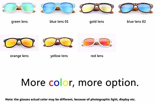Bamboo Wooden Sunglasses Handmade Polarized Mirror Plastic PC Frame Aviator Sunglasses Ray Coating Brand Sun Glasses Logo GB100
