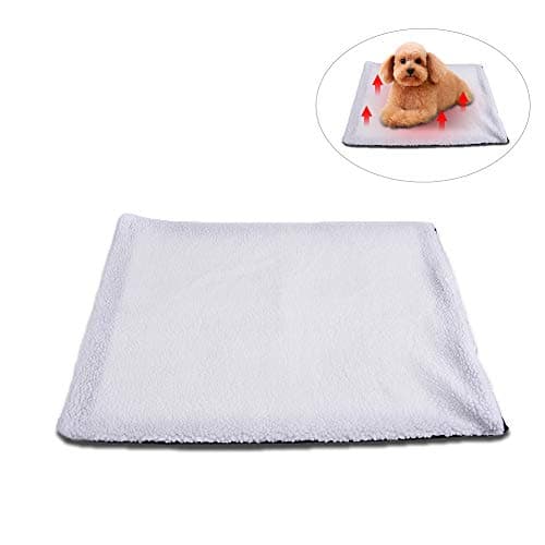 PUAO Cat Mat Warming Pet Dog Bed Mat, Cozy Self Heating Warming Kitty Beds, Reversible Washable Pad