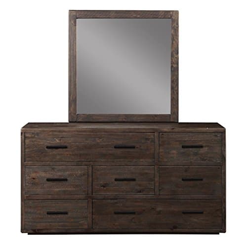 Manja Dresser & Mirror - Rustic Espresso Pine