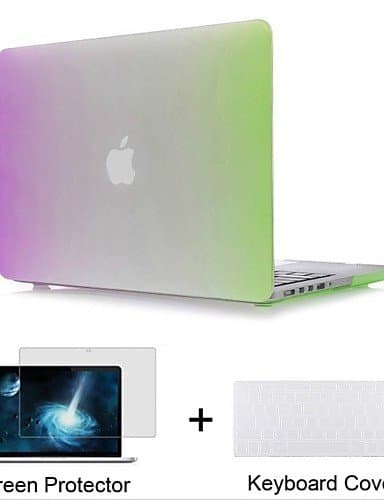 KOMN 0.5 2 in 1 Camouflage Design Matte Surface Hard Case Cover +Keyboard Cover for Macbook Air 11" Retina 13"/15" , gray-13.3" , gray-13.3" -.-