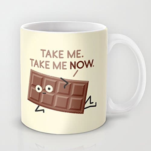 HURKI 11-Ounce Sweet Talk Ceramic Coffee Mugs