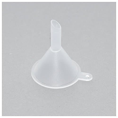 Kingken 12 Pcs Mini Funnels Into Small Bottles for Essential Oils and Sand Art Funnels (Transparent)