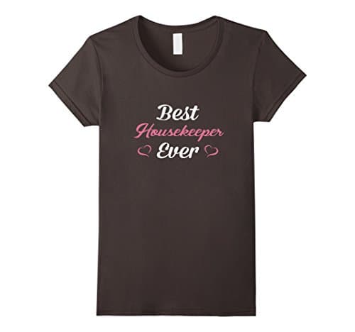 Women's Housekeeper T-Shirt. Personalized Gift Small Asphalt