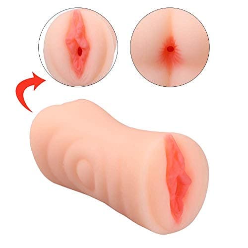 1.4Lbs Lifelike S'É-X D-Õ'Ll Â'Š-Š Realistic 3D Men TPE Toy with 2 Elastic Channels Pő&cket Pû&s&sys Male Mâstürbâtõr Tan