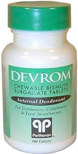Devrom Chewable Tablets (Internal Deodorant) - 100 tabs (6 Pack) by Parthenon Company