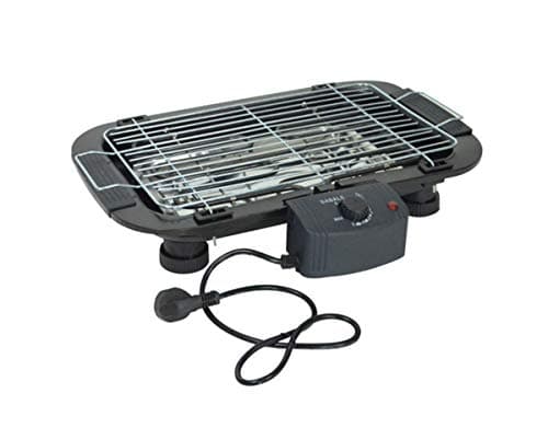 TabEnter BBQ Grill, Dual-Purpose Grill, Can be Grilled with Charcoal, Can Also Use Electricity, Home Smokeless Barbecue Tray, Suitable for 3 to 5 People (Black)