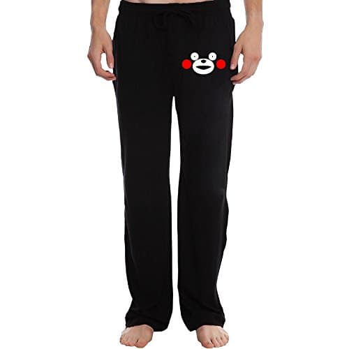 DHome Men's Jogging Pants Cute Bear Black XXL