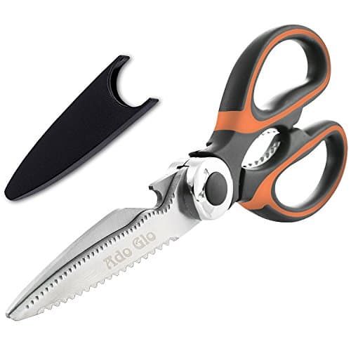 Heavy Duty Poultry Shears - Ado Glo Multi Purpose Shears and Premium Kitchen Scissors