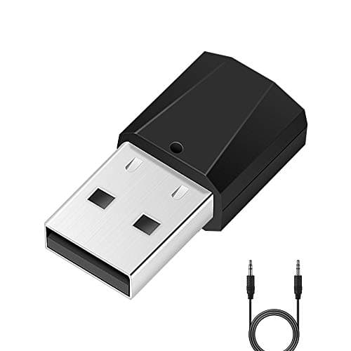 Chasehill Bluetooth Wireless Audio Transmitter Protable wireless stereo music for 3.5mm Audio Devices, Bluetooth Transmitter for TV, PC, Headset and more, Bluetooth Dongle…