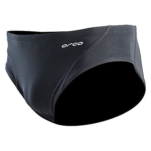 Orca Men's Enduro Swim Brief (Medium, Black)