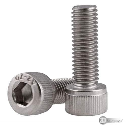 3D Innovations M5 X 20 Socket Head Cap Screws, Allen Socket Drive, A2-70, 304 Stainless Steel, Fully Thread, Bright…