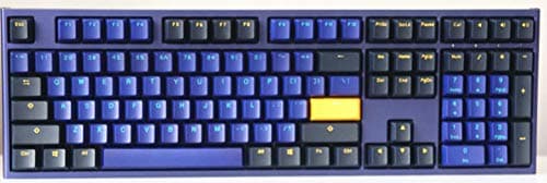AKKO X Ducky One 2 Horizon 108 Key Cherry MX PBT Keycap Mechanical Gaming Keyboard (87 Key, Cherry MX Red)
