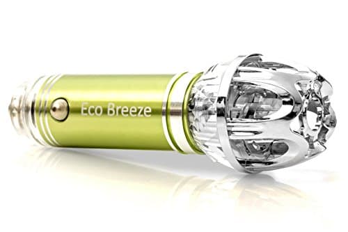 Car Air Purifier, Ionizer, Air cleaner, Ionic air purifier, Car Air Freshener and Order Eliminator | Removers Cigarettes Smoke, Bad Smell and Odors, Kill Harmful Viruses &amp; Bacteria [Green]