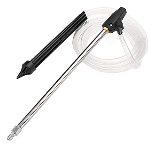 Wgch Sand Blaster, Sandblaster Gun Kit Blasting Pressure Gun Sandblasting Device Kit Sand Wet Blasting Washer 1/4 High Pressure Accessories (Style 1)