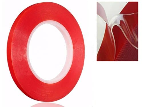 Clear Tape Car Double Sided 30m No Trace Adhesive Sticker, GDSHOW Heavy Duty Heat Resistance Glue Easier to Peel Out of A Tight Space Without Risk of Tearing for Ipods Cell Phones and Precision Work