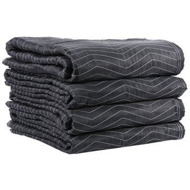 Cheap Cheap Moving Boxes - Deluxe Moving Blankets - Size: 72 X 80 - Color: Black & Grey by Cheap Cheap Moving Boxes