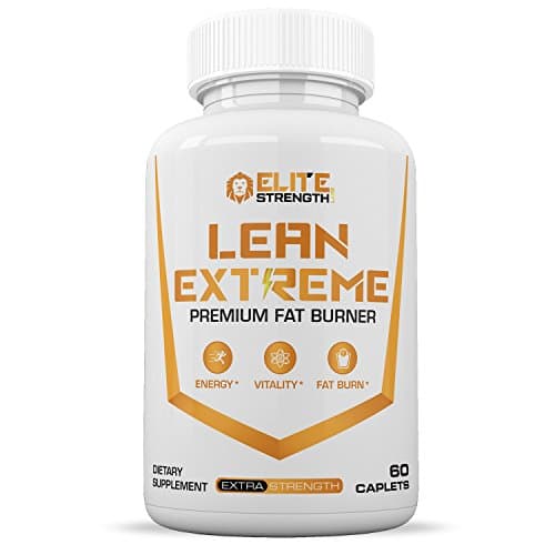 Lean Extreme (60 Caplets) :: Premium Fat Burner :: Improve Energy and Vitality :: Boost Metabolism :: Shed Pounds :: One Month Supply :: Elite Strength Labs